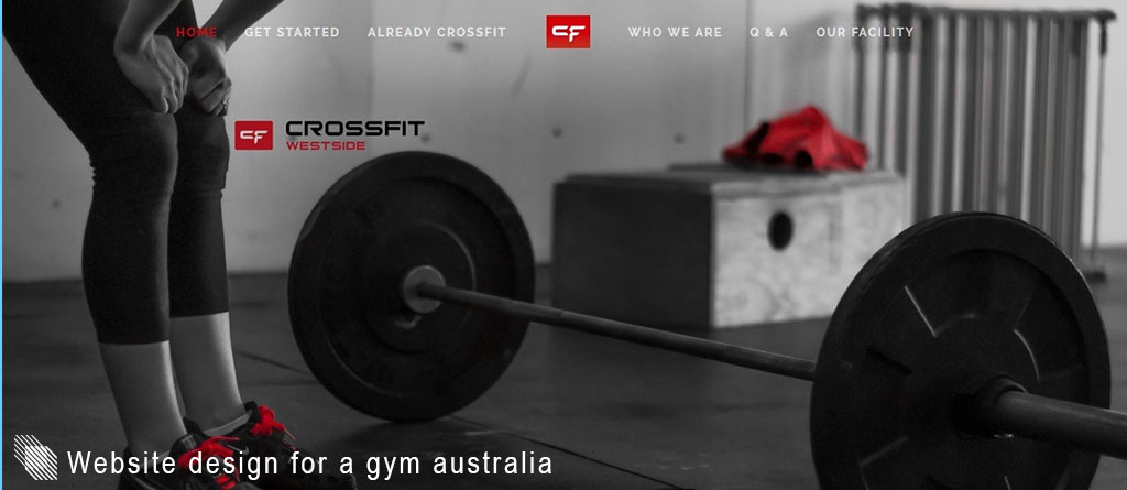 Website design for a gym australia