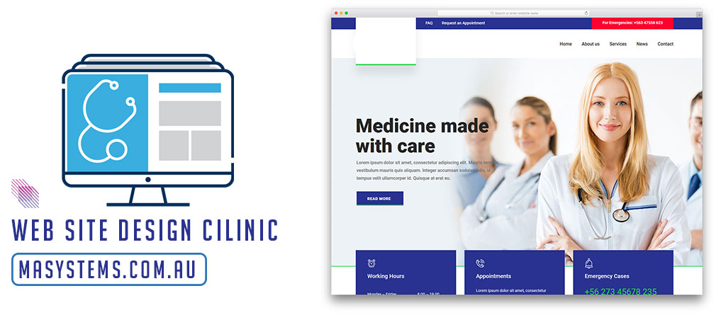 Web design for clinics australia