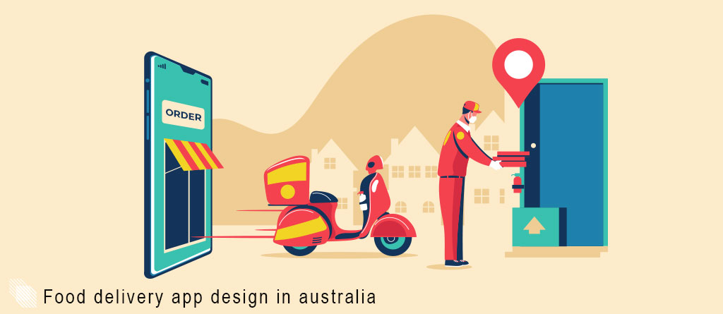 Food delivery app design in australia