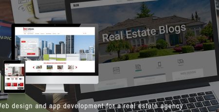 Web design and app development for a real estate agency