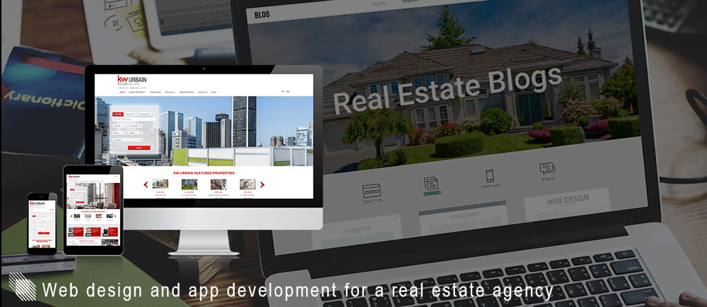 Web design and app development for a real estate agency